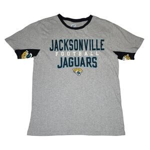 Jacksonville Jaguars Football Rare Size M T Shirt With Jaguars Under The Sleeves